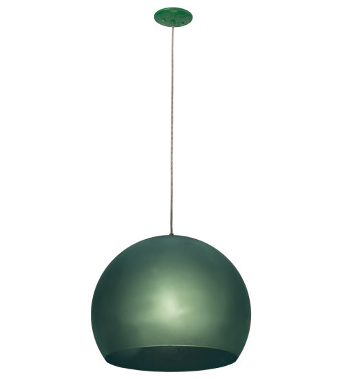 Meyda Lighting Bola 20" Green Pendant Light With Green Idalight Shade Glass