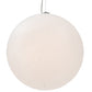 Meyda Lighting Bola 20" Nickel Pendant Light With White Statuario Idalight Shade