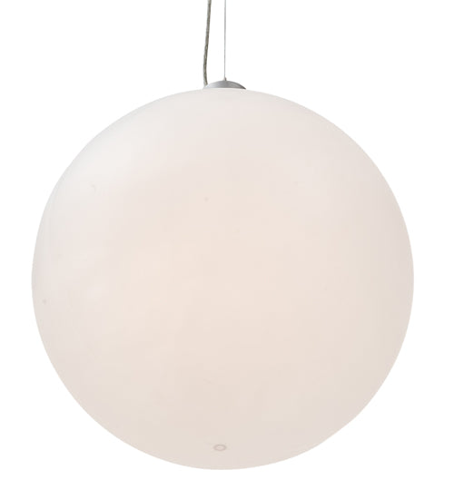 Meyda Lighting Bola 20" Nickel Pendant Light With White Statuario Idalight Shade