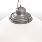 Meyda Lighting Bola 20" Nickel Pendant Light With White Statuario Idalight Shade