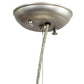 Meyda Lighting Bola 20" Nickel Pendant Light With White Statuario Idalight Shade