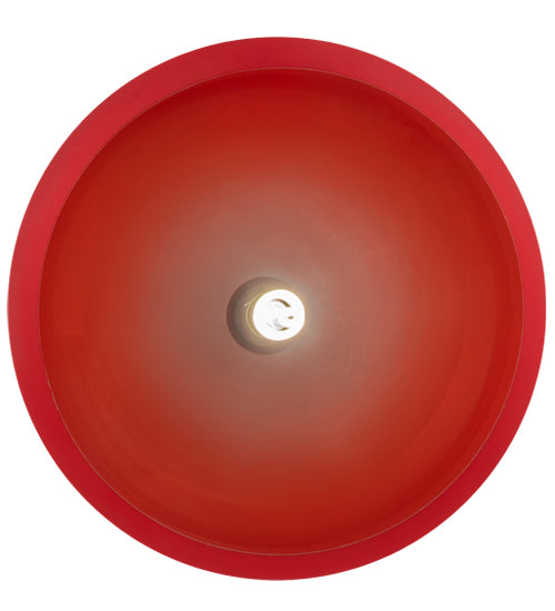 Meyda Lighting Bola 20" Red Pendant Light With Frosted Red Idalight Shade Glass
