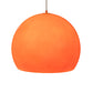 Meyda Lighting Bola 20" Safety Orange Pendant Light With Orange Idalight Shade Glass