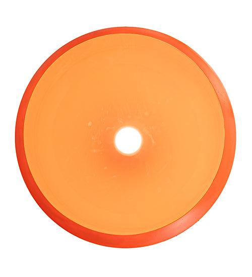 Meyda Lighting Bola 20" Safety Orange Pendant Light With Orange Idalight Shade Glass