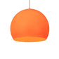 Meyda Lighting Bola 20" Safety Orange Pendant Light With Orange Idalight Shade Glass