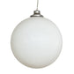 Meyda Lighting Bola 24" Nickel Pendant Light With White Statuario Idalight Shade