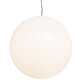 Meyda Lighting Bola 24" Nickel Pendant Light With White Statuario Idalight Shade