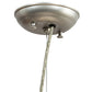 Meyda Lighting Bola 24" Nickel Pendant Light With White Statuario Idalight Shade