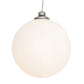 Meyda Lighting Bola 24" Nickel Pendant Light With White Statuario Idalight Shade