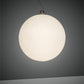 Meyda Lighting Bola 30" Nickel Pendant Light With White Statuario Idalight Shade