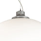 Meyda Lighting Bola 30" Nickel Pendant Light With White Statuario Idalight Shade