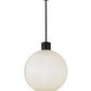 Meyda Lighting Bola 36" Black Pendant Light With White Shade Glass