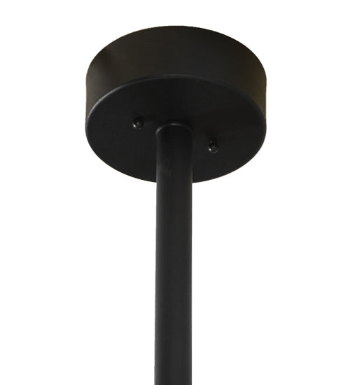 Meyda Lighting Bola 36" Black Pendant Light With White Shade Glass