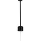 Meyda Lighting Bola 36" Black Pendant Light With White Shade Glass