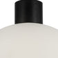 Meyda Lighting Bola 36" Black Texture Pendant Light With White Statuario Idalight Shade