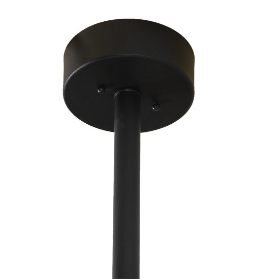 Meyda Lighting Bola 36" Black Texture Pendant Light With White Statuario Idalight Shade
