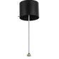 Meyda Lighting Bola 36" Black Texture Pendant Light With White Statuario Idalight Shade