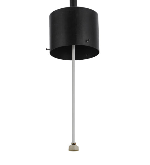 Meyda Lighting Bola 36" Black Texture Pendant Light With White Statuario Idalight Shade