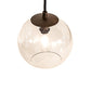 Meyda Lighting Bola 42" 12-Light 2-Tier Tyler Bronze Chandelier With Clear Seeded Shade Glass