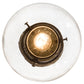 Meyda Lighting Bola 6" Champagne Metallic Cilindro Mini Pendant Light With Amber & Clear Shade Glass