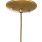Meyda Lighting Bola 6" Champagne Metallic Cilindro Mini Pendant Light With Amber & Clear Shade Glass