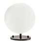 Meyda Lighting Bola 6" Matte Black Wall Sconce With White Shade Glass