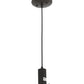Meyda Lighting Bola 6" Textured Black Mini Pendant Light With Clear Crystal Idalight Shade Glass