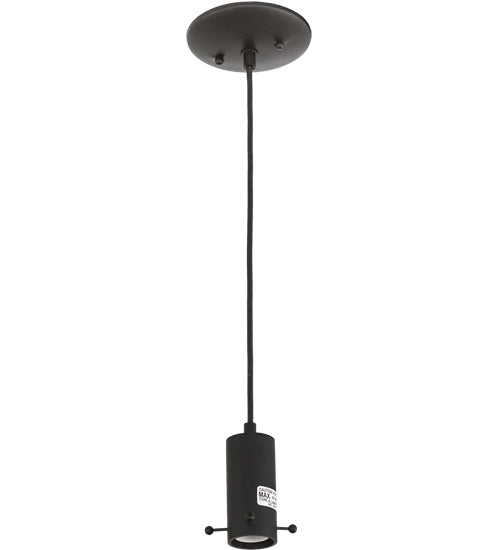 Meyda Lighting Bola 6" Textured Black Mini Pendant Light With Clear Crystal Idalight Shade Glass