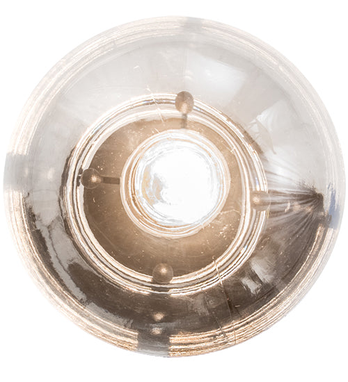 Meyda Lighting Bola 6" Textured Black Mini Pendant Light With Clear Crystal Idalight Shade Glass