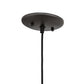 Meyda Lighting Bola 6" Textured Black Mini Pendant Light With Clear Crystal Idalight Shade Glass