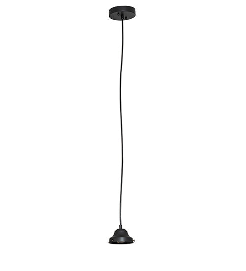 Meyda Lighting Bola 8" Flat Black Mini Pendant Light With White Opal Shade Glass