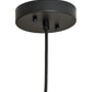Meyda Lighting Bola 8" Flat Black Mini Pendant Light With White Opal Shade Glass