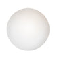 Meyda Lighting Bola 8" White Flush Mount Light With Frosted White Shade Glass