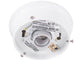 Meyda Lighting Bola 8" White Flush Mount Light With White Globe Shade Glass