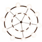 Meyda Lighting Bola 84" 20-Light 2-Tier Rusty Nail Tavern Chandelier With Contrail Mist Idalight Shade