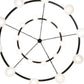 Meyda Lighting Bola 96" 20-Light 2-Tier Old Wrought Iron Tavern Chandelier With White Shade Glass