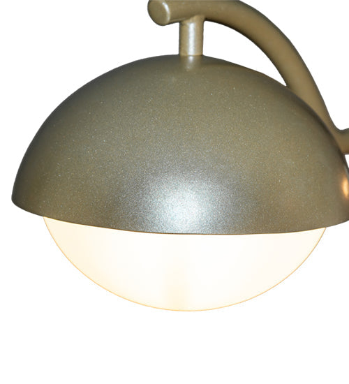 Meyda Lighting Bola Deux 62" 2-Light Champagne Metallic Island Pendant Light With White Statuario Idalight Shade