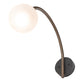 Meyda Lighting Bola Hyannis 6" Antique Copper Wall Sconce With Clear Frosted Shade Glass