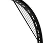 Meyda Lighting Bola Urbano 152161 18" LED Black Textured Wall Sconce With Clear Shade Glass