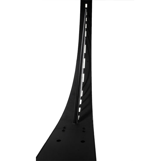 Meyda Lighting Bola Urbano 152161 18" LED Black Textured Wall Sconce With Clear Shade Glass