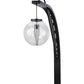 Meyda Lighting Bola Urbano 18" LED Black Textured Wall Sconce With Clear Shade Glass