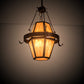 Meyda Lighting Bonanza 226841 30" 8-Light New Copper Vein Pendant Light With Ambra Siena Idalight Shade