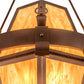 Meyda Lighting Bonanza 226841 30" 8-Light New Copper Vein Pendant Light With Ambra Siena Idalight Shade