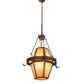 Meyda Lighting Bonanza 226841 30" 8-Light New Copper Vein Pendant Light With Ambra Siena Idalight Shade