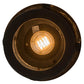 Meyda Lighting Bonefish 8" Craftsman Brown Fulton Hanging Lantern Pendant Light With Clear Seeded Shade Glass