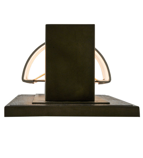 Meyda Lighting Bonn 10" Antique Copper Wall Sconce With White Textrene Shade