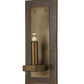 Meyda Lighting Bonn 10" Antique Copper Wall Sconce With White Textrene Shade