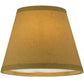 Meyda Lighting Bordeaux 31" 6-Light Organic Rust Chandelier With Cream Textrene Shade