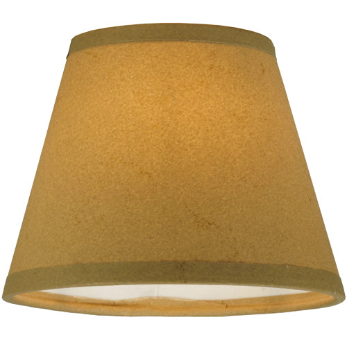 Meyda Lighting Bordeaux 31" 6-Light Organic Rust Chandelier With Cream Textrene Shade