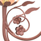 Meyda Lighting Bordeaux 37" 8-Light Rust Chandelier With White Natural Linen Shade
